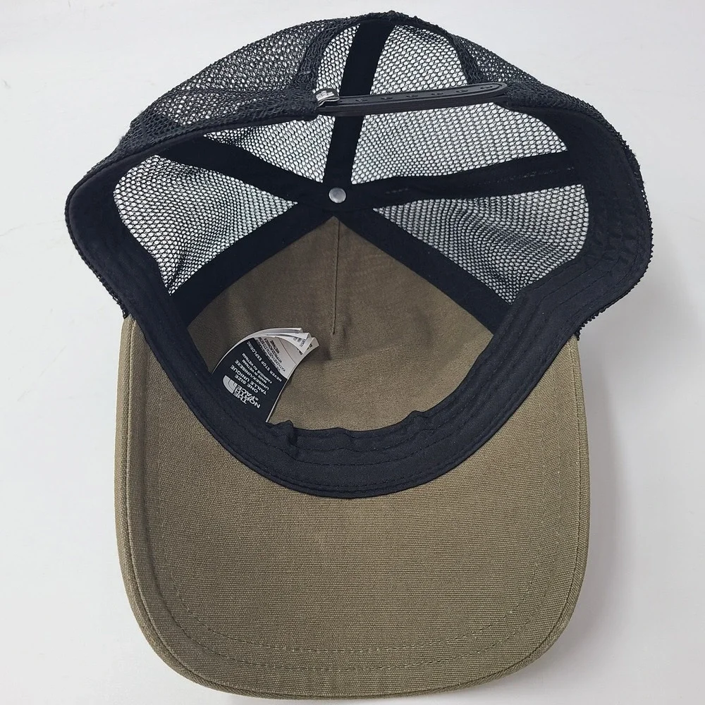 North Face Hat Snapback Trucker Mesh Green Black Men Hike Outdoors Casual Wear‎